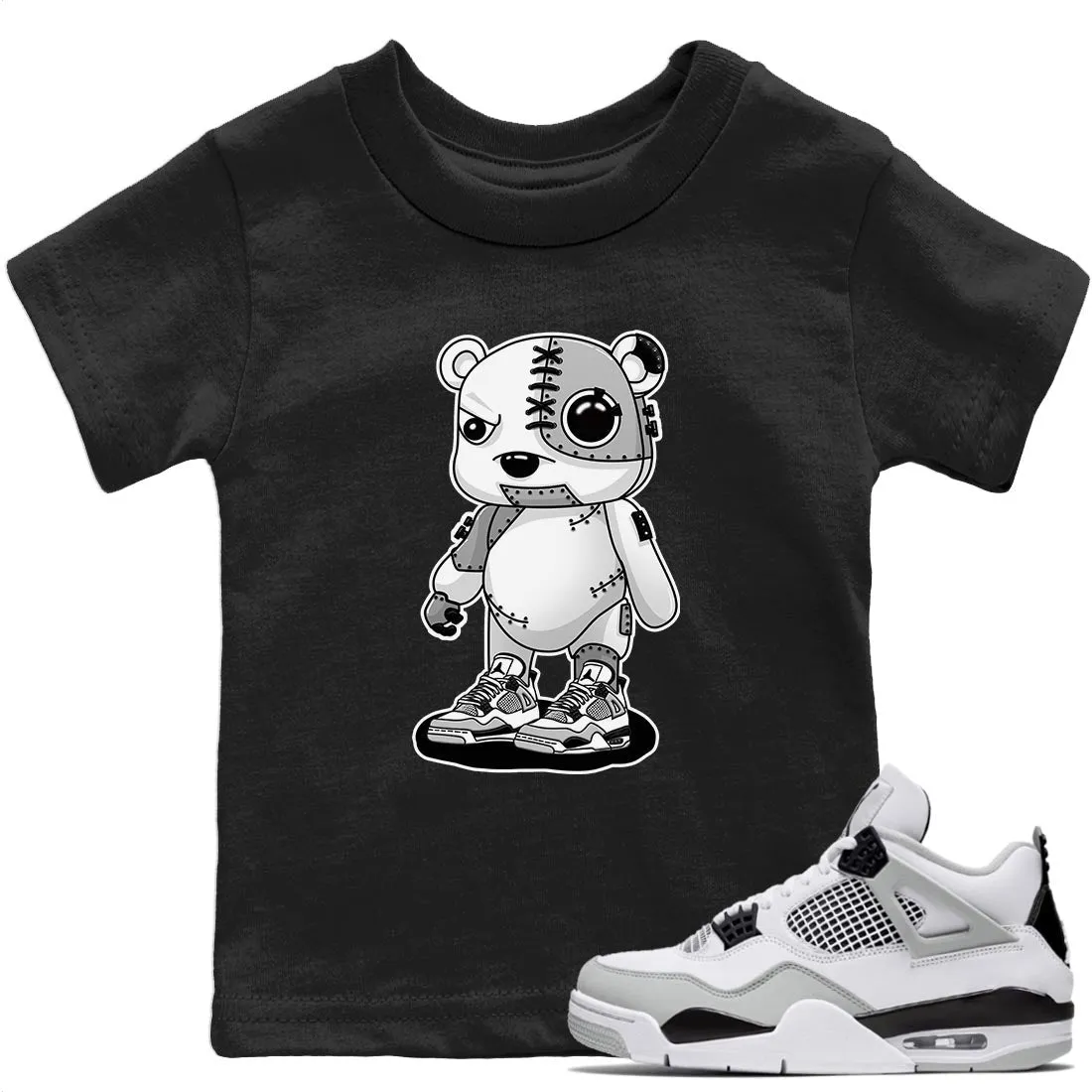 - Bear Air Kids Jordan Cyborg 4 Black Military Special edition sale Timely delivery Tops