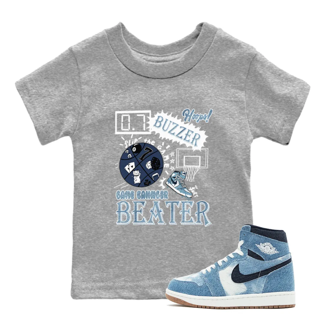 1 Kids Sneaker Game - 2024 Tees Denim Changer SNRT Specialty items Jordan Air Ergonomic