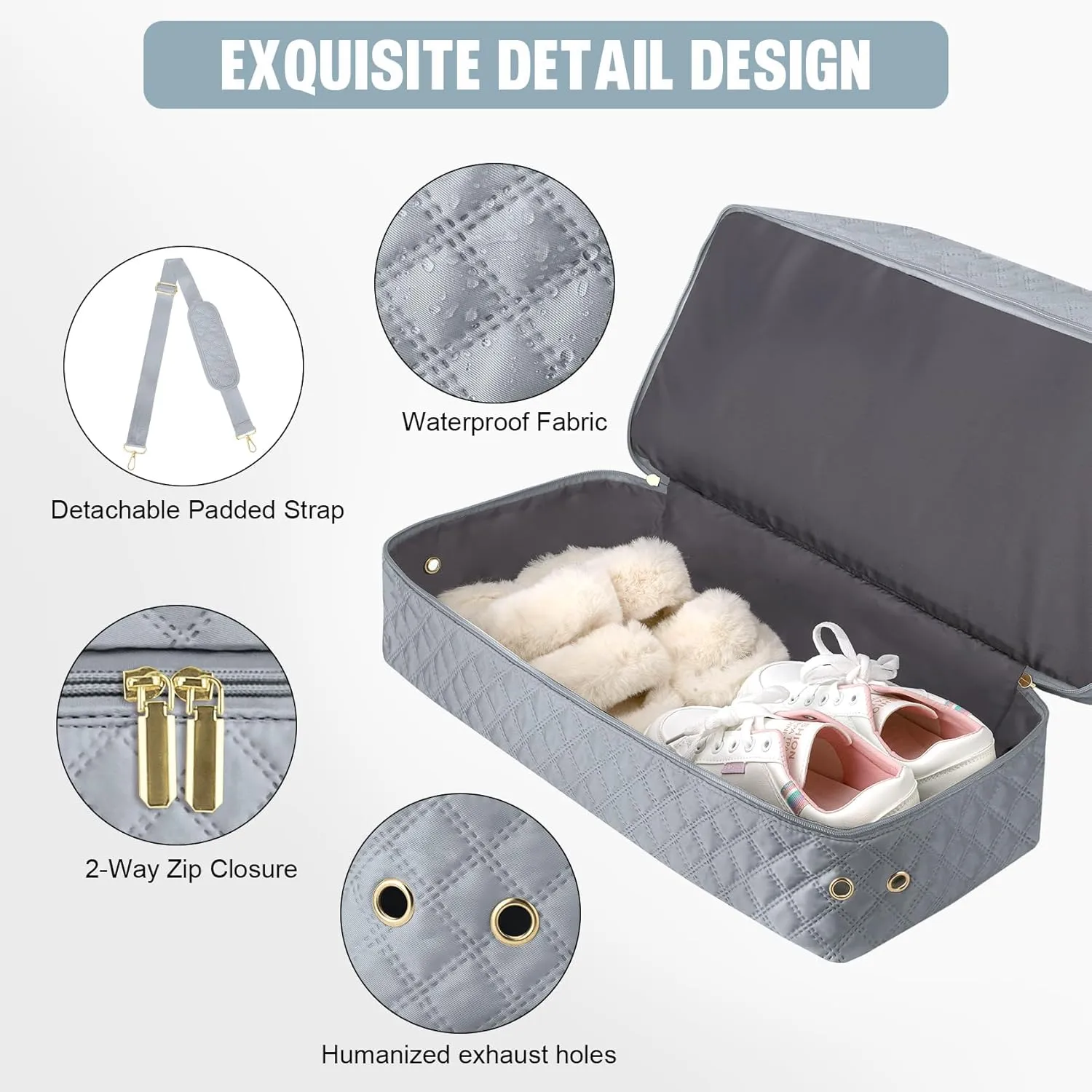 3 Pack Travel Duffle Bag, Weekend Bags for Women with Shoe Compartment, Large Toiletry Personal Item Travel Carry on Bags with Wet Pocket, Gym Overnight Hospital Bag for Delivery Business Grey