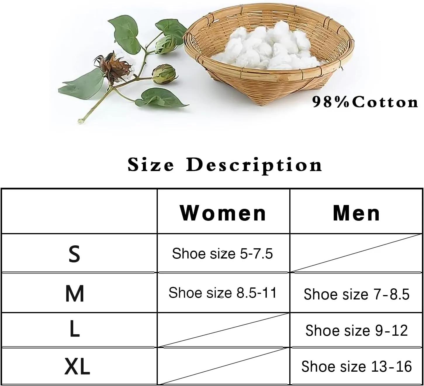 7DayOtter 98% Cotton Rich Dress Socks for Business Mens Womens Casual Socks 6Pack
