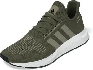 adidas Men's Swift Run 1.0 Sneaker, Olive Strata/Blanch Cargo/White, 14