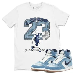 Air Jordan Sneaker SNRT 1 - Denim Running out fast Tees 2024 Summer special Player Goat