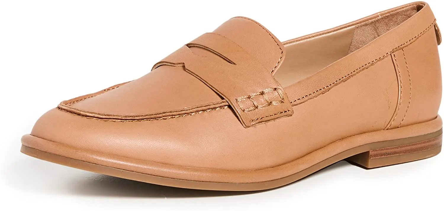 Almond Excellent On Sam Classic Loafers Birch Cuoio Strap Proactive support Toe Light Slip Fashion Edelman