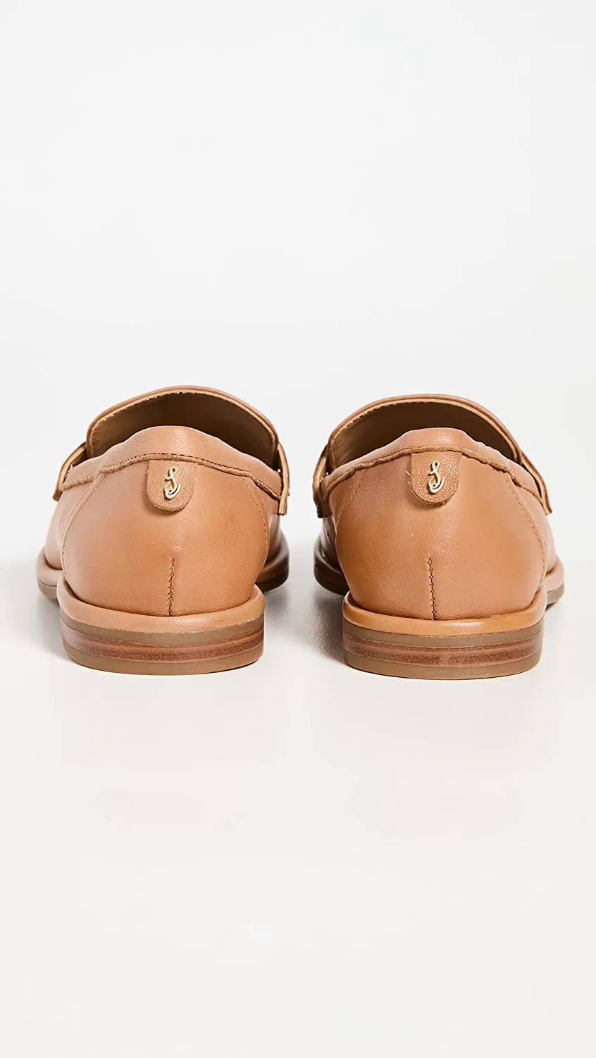 Almond Excellent On Sam Classic Loafers Birch Cuoio Strap Proactive support Toe Light Slip Fashion Edelman