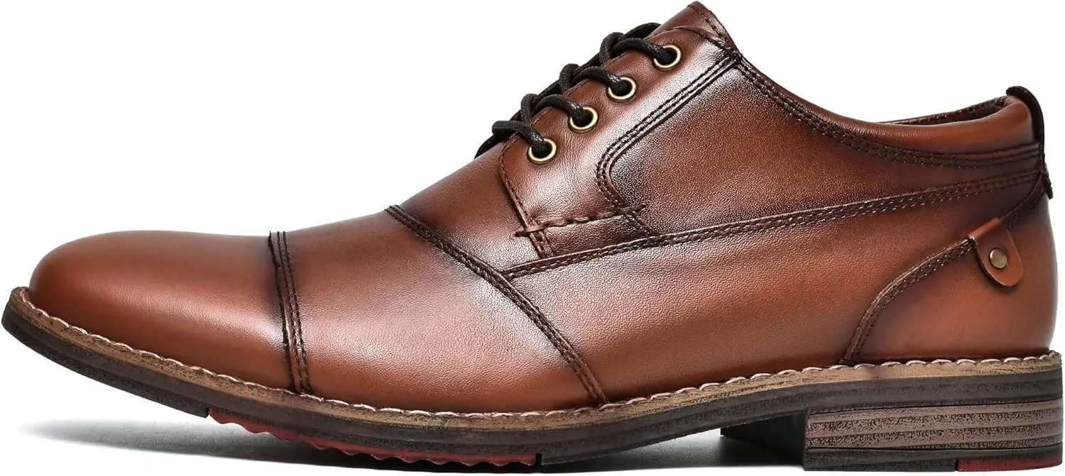 Arkbird Men's Leather Oxford Dress Shoes Stylish Formal Business Shoe for Men