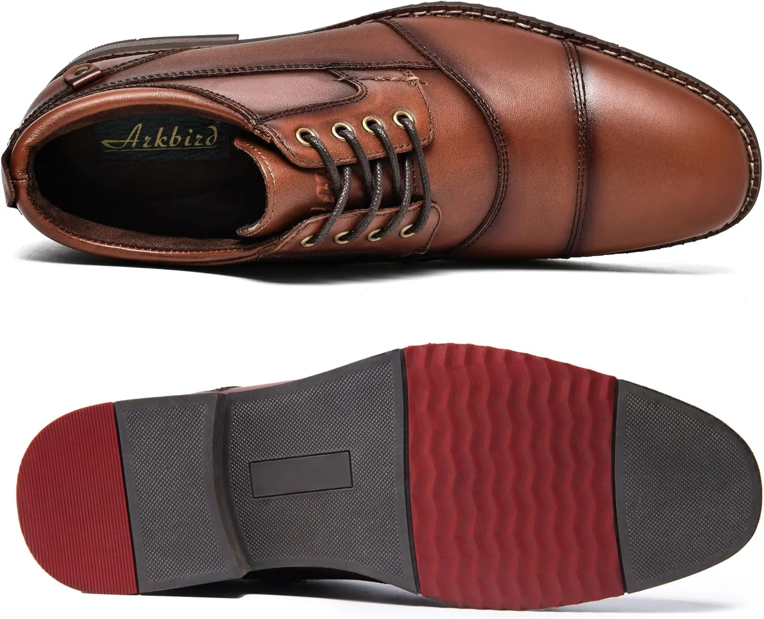 Arkbird Men's Leather Oxford Dress Shoes Stylish Formal Business Shoe for Men