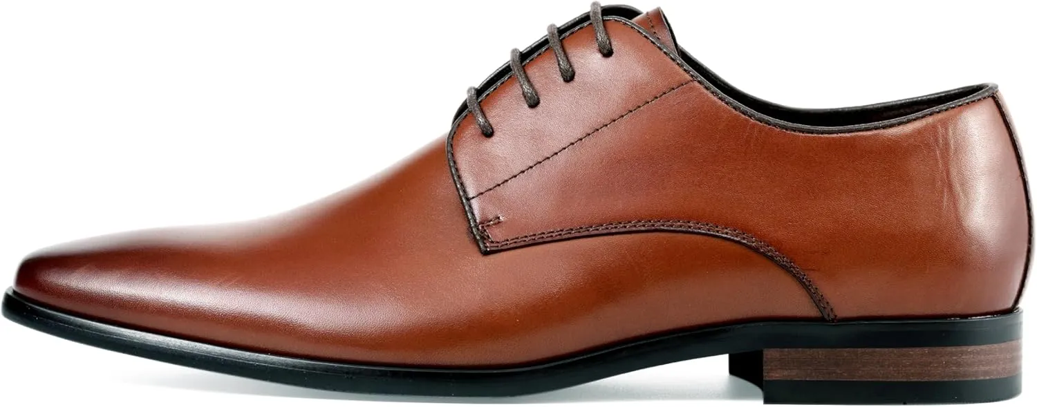 Asher Green AG114 Men's Genuine Leather Oxfords, Cap Toe, Lace Up, Brogue - Teal, Tan, Brown, Green, Grey