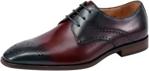 Asher Green AG114 Men's Genuine Leather Oxfords, Cap Toe, Lace Up, Brogue - Teal, Tan, Brown, Green, Grey