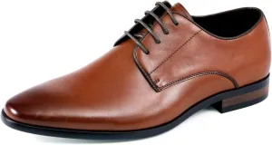 Asher Green AG114 Men's Genuine Leather Oxfords, Cap Toe, Lace Up, Brogue - Teal, Tan, Brown, Green, Grey
