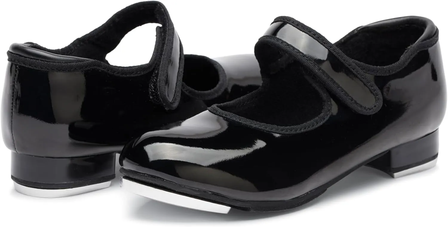 Balera No-Tie Patent Tap Shoe for Girls Perfect for Dance