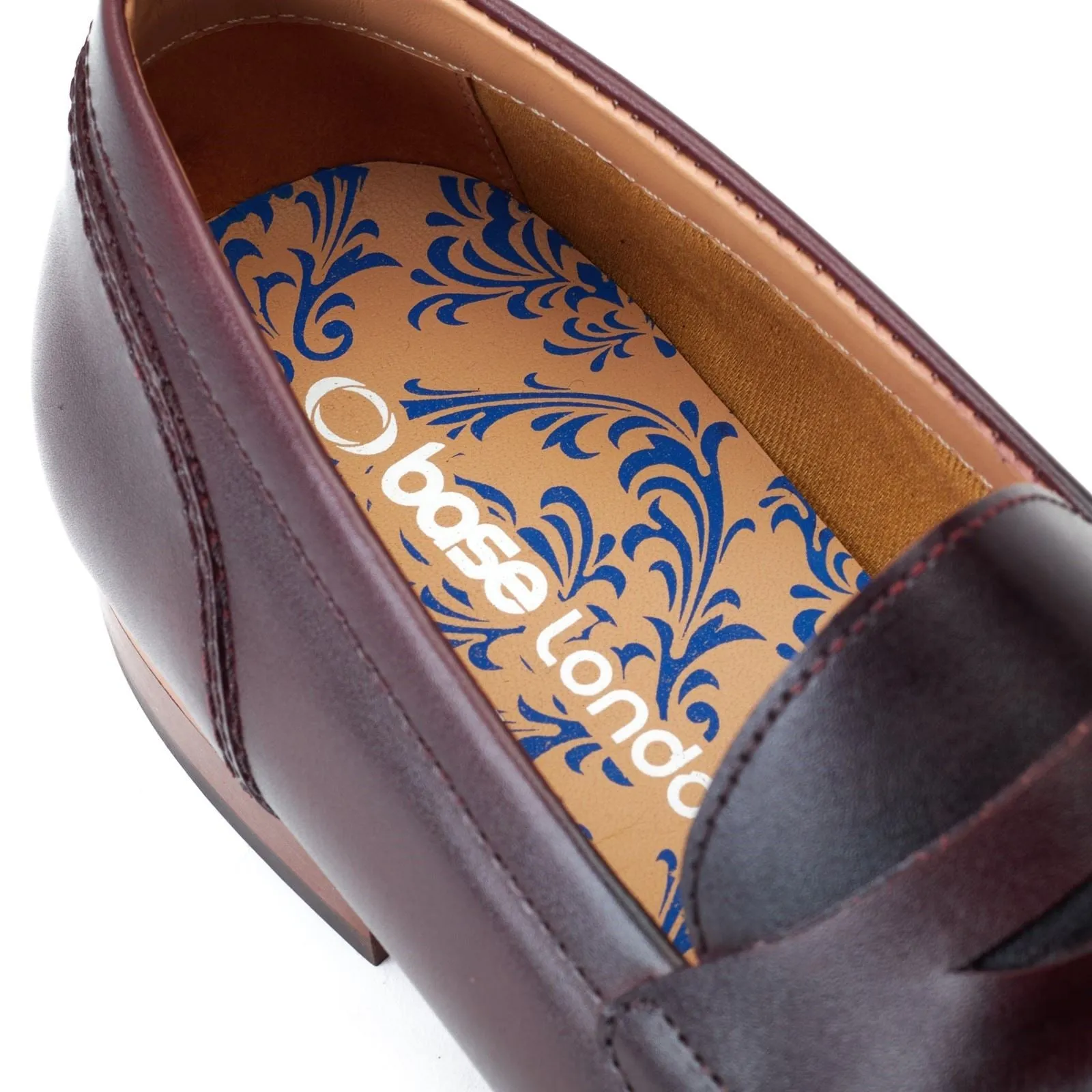 Base London Men's Bruno Penny Loafer in Bordo