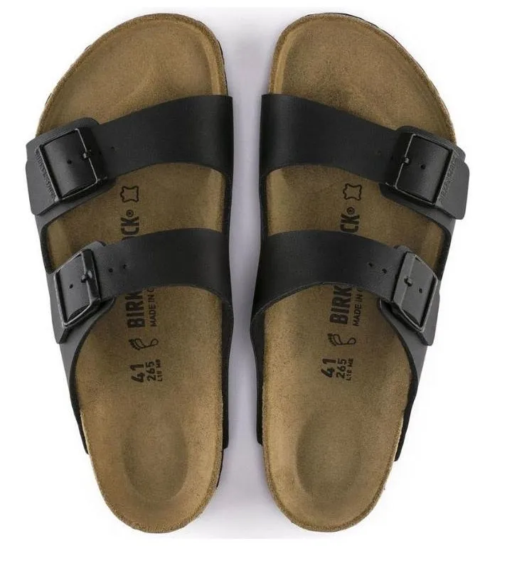 BIRKENSTOCK ARIZONA BIRKO FLOR (REGULAR) BLACK