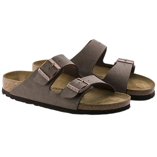 Birkenstock Men's Birko-Flor Nubuck - Arizona - Mocha