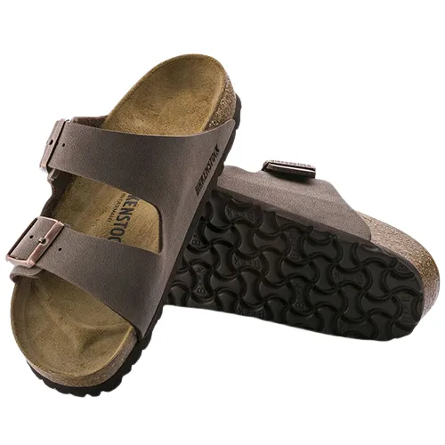 Birkenstock Men's Birko-Flor Nubuck - Arizona - Mocha