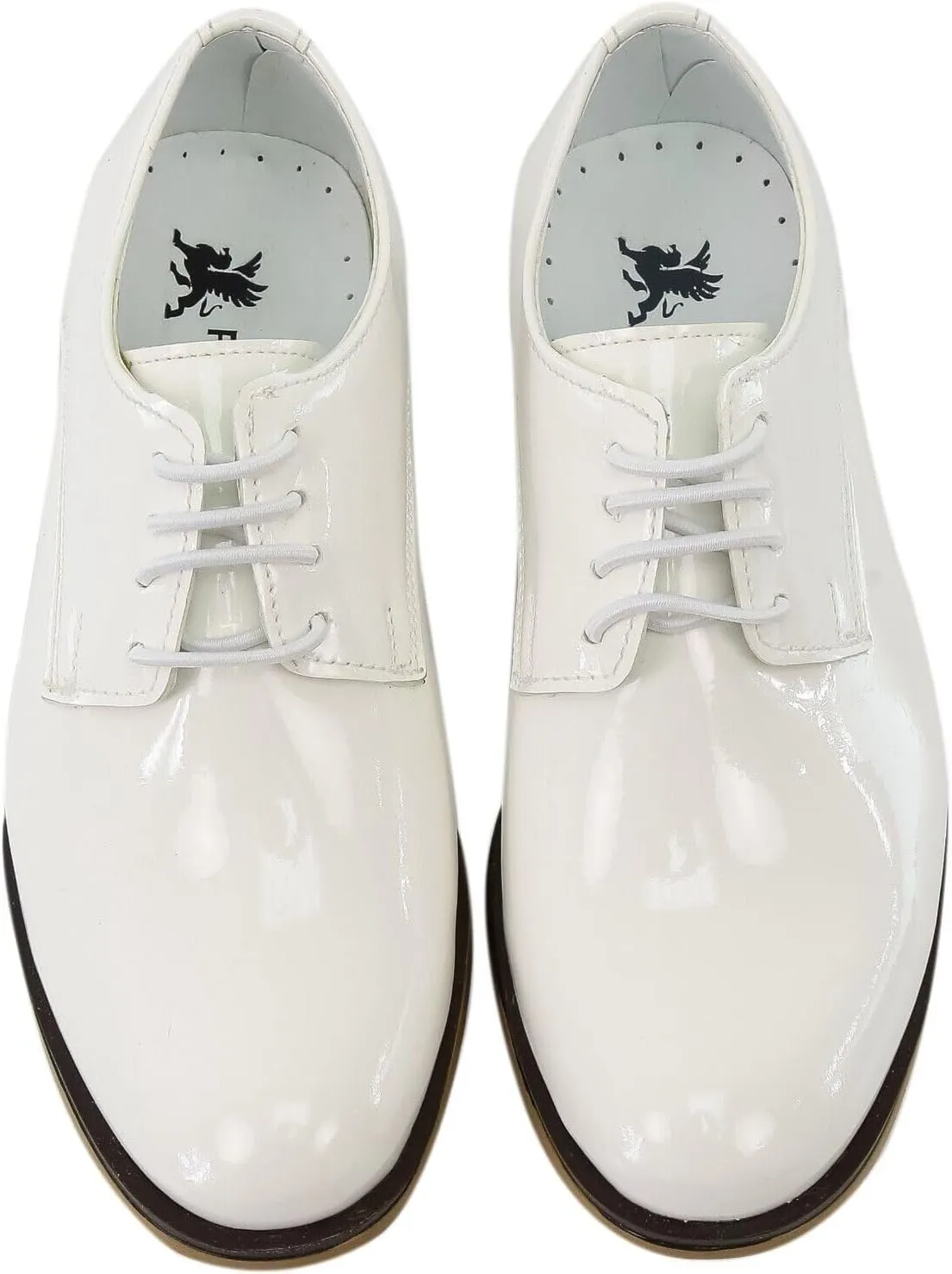 Boys Derby Patent Formal Dress Shoes Lace Up Wedding Prom Footwear