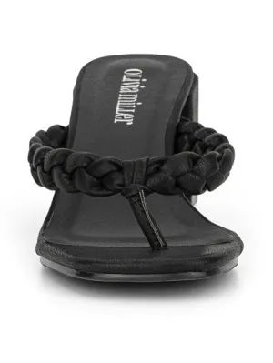 Braid-Strap Heel Sandal