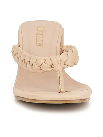 Braid-Strap Heel Sandal