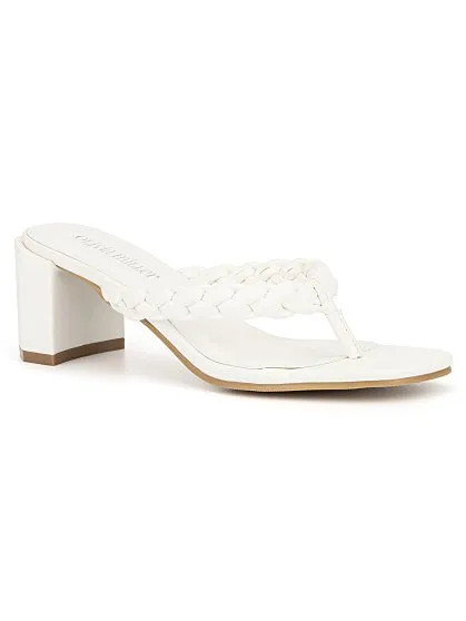 Braid-Strap Heel Sandal