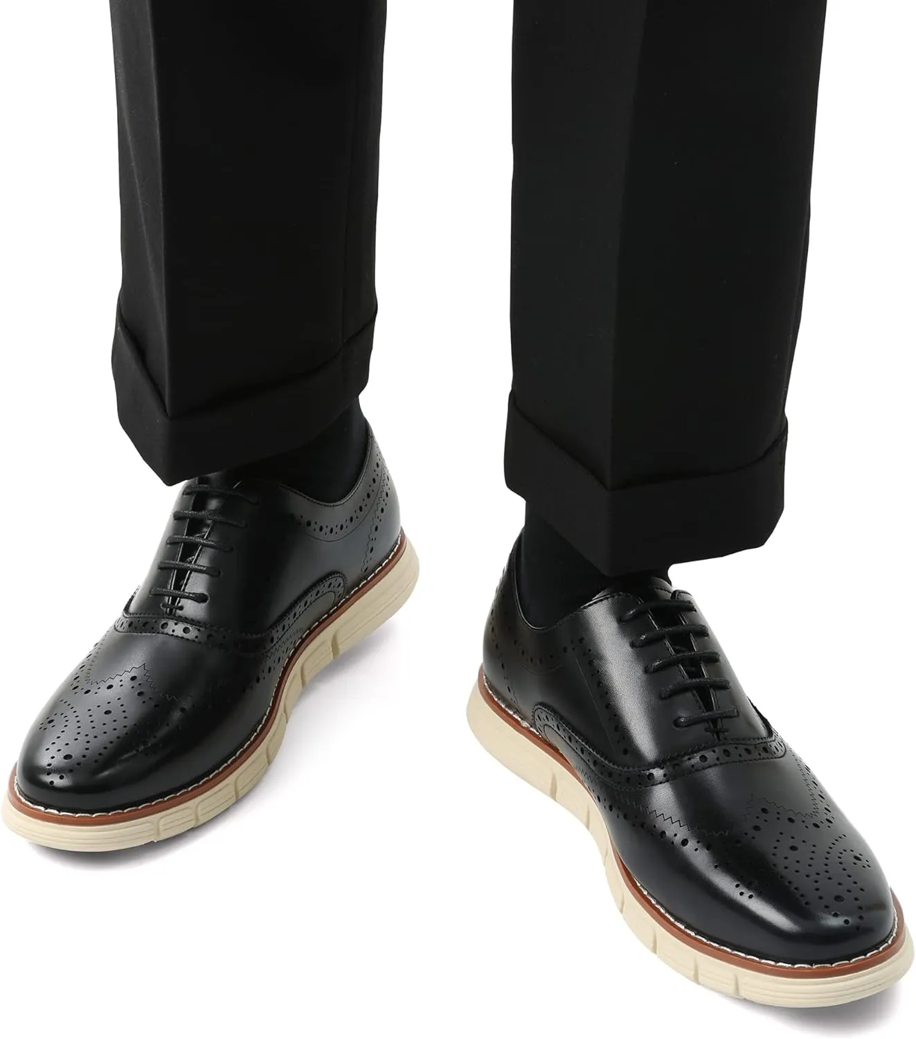Bruno Marc Men's Crossflex Dress Sneakers Casual Oxford Formal Shoes
