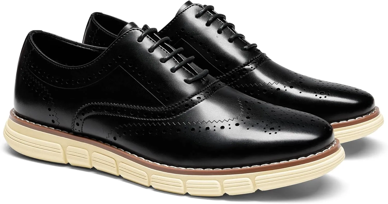 Bruno Marc Men's Crossflex Dress Sneakers Casual Oxford Formal Shoes