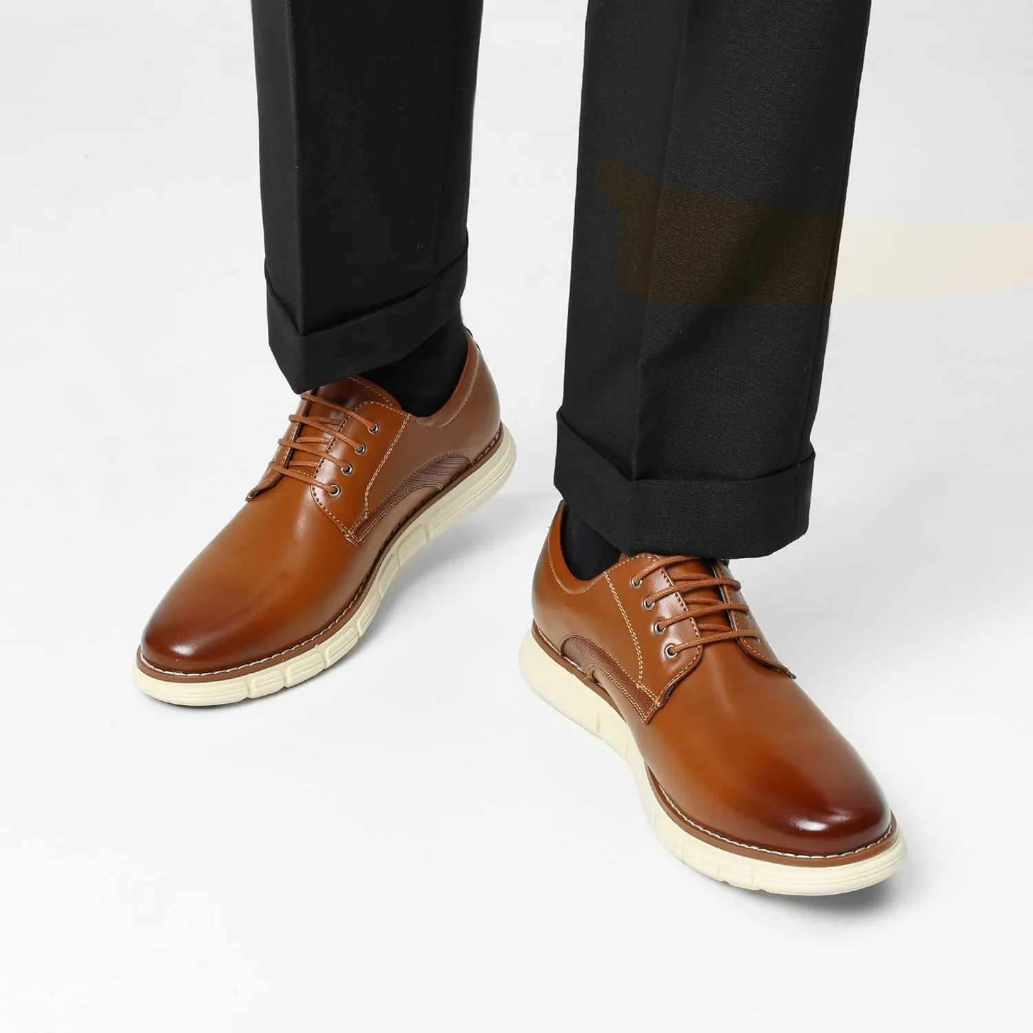 Bruno Marc Men's Crossflex Dress Sneakers Casual Oxford Formal Shoes