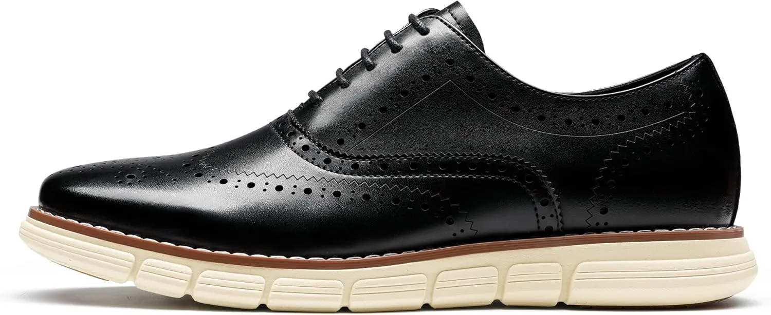 Bruno Marc Men's Crossflex Dress Sneakers Casual Oxford Formal Shoes