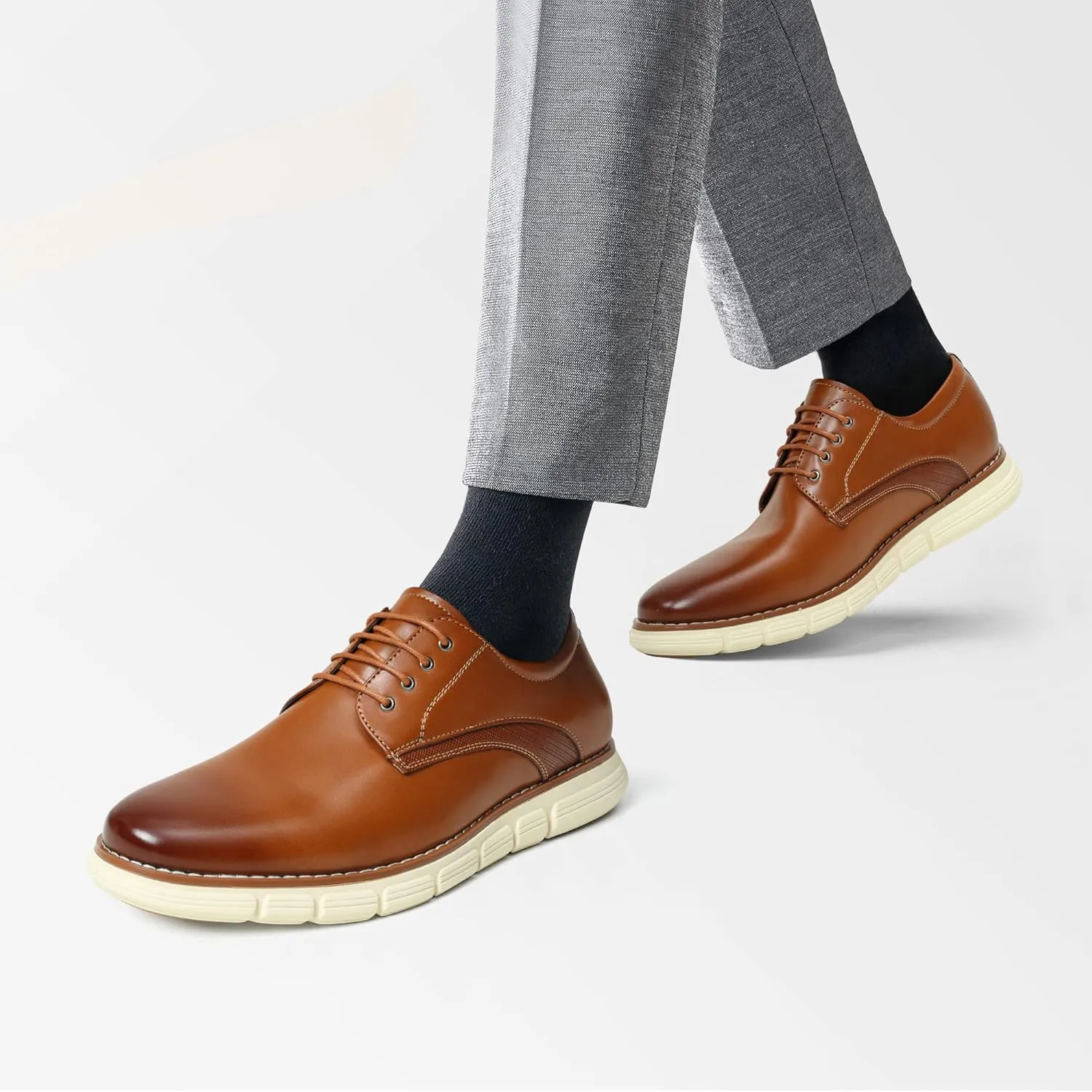 Bruno Marc Men's Crossflex Dress Sneakers Casual Oxford Formal Shoes