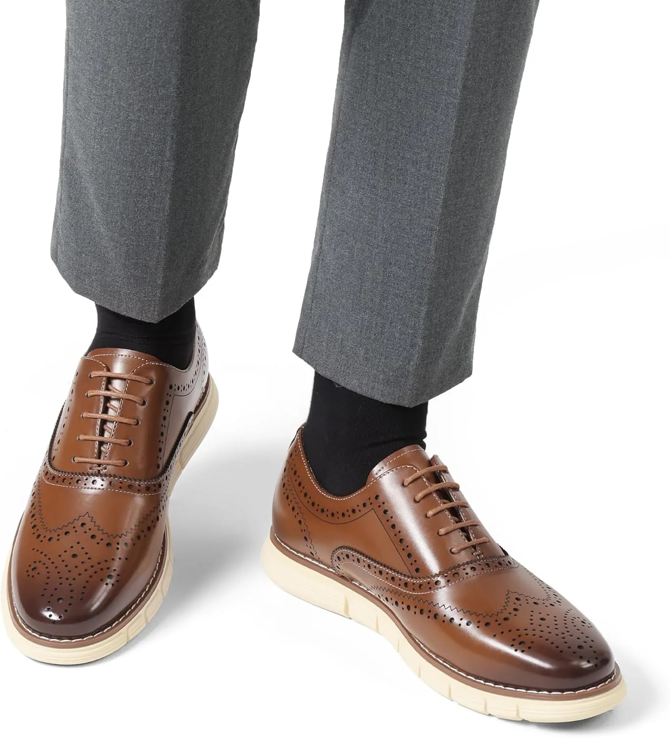 Bruno Marc Men's Crossflex Dress Sneakers Casual Oxford Formal Shoes