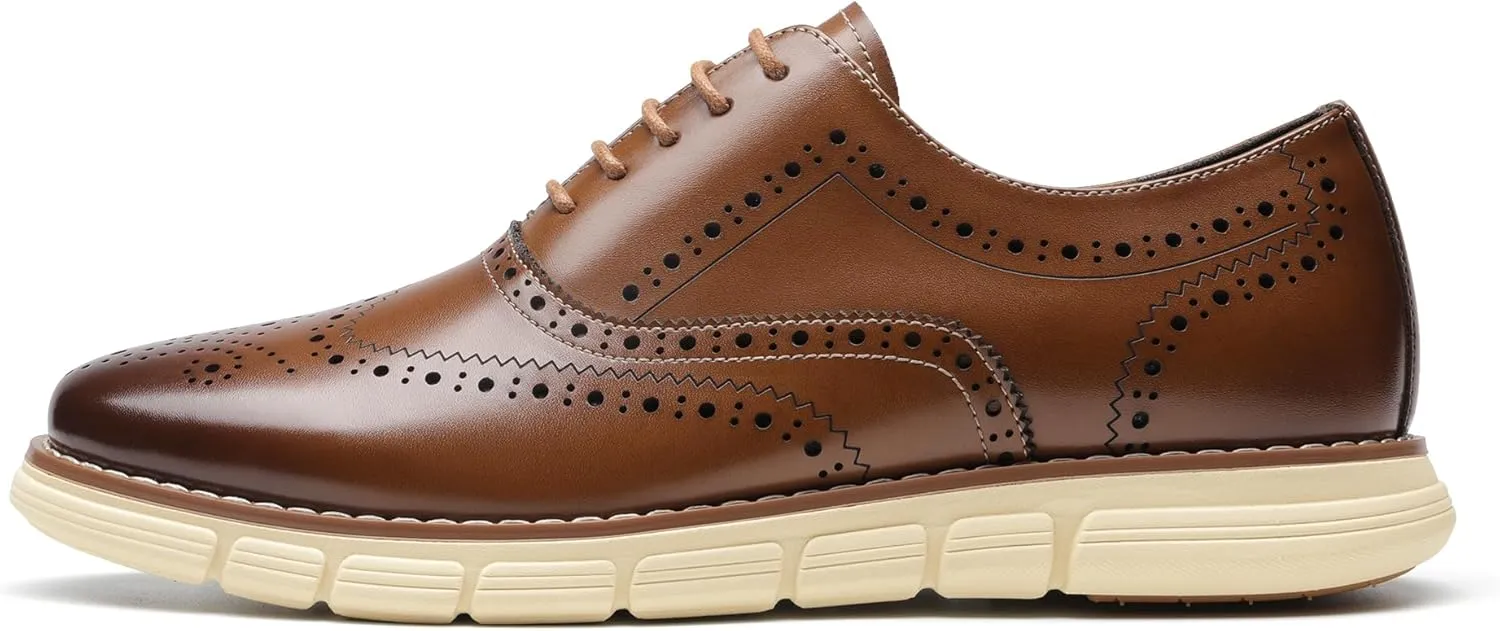 Bruno Marc Men's Crossflex Dress Sneakers Casual Oxford Formal Shoes