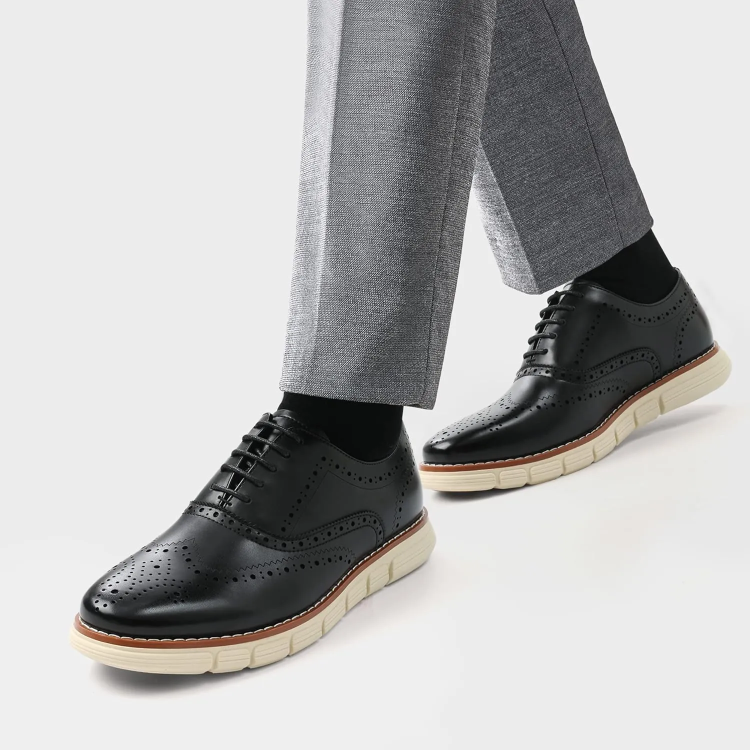 Bruno Marc Men's Crossflex Dress Sneakers Casual Oxford Formal Shoes