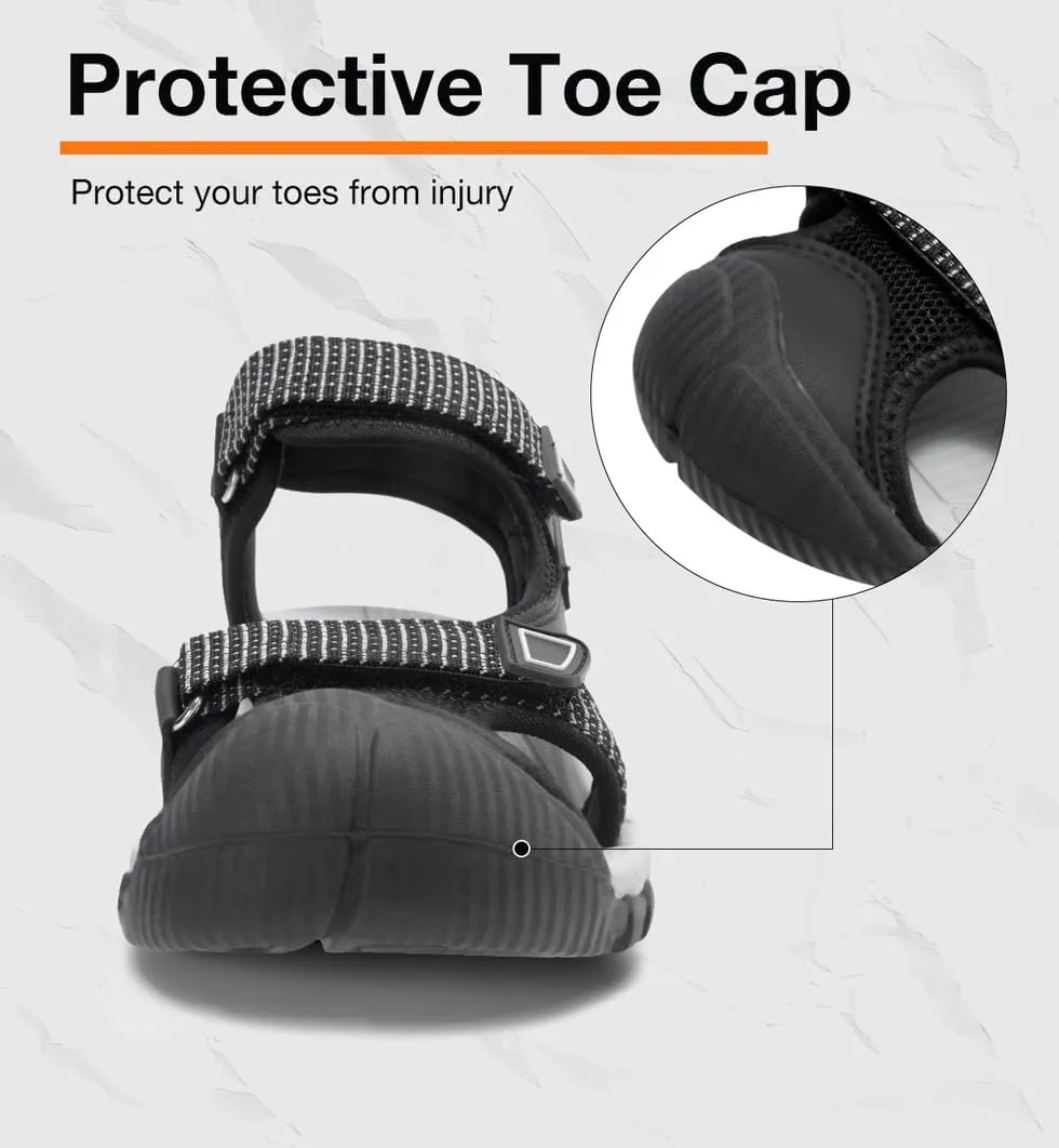 CAMEL CROWN Women's Hiking Sandals Waterproof Closed Toe Water Sandals Comfort Adjustable Athletic Outdoor Sandals for Summer Beach Hiker Trekking Camping