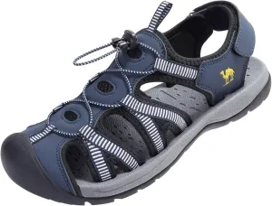 CAMELSPORTS Men's Hiking Sandals Closed Toe Outdoor Beach Sandal Waterproof Sport Fisherman Sandals Water Shoes