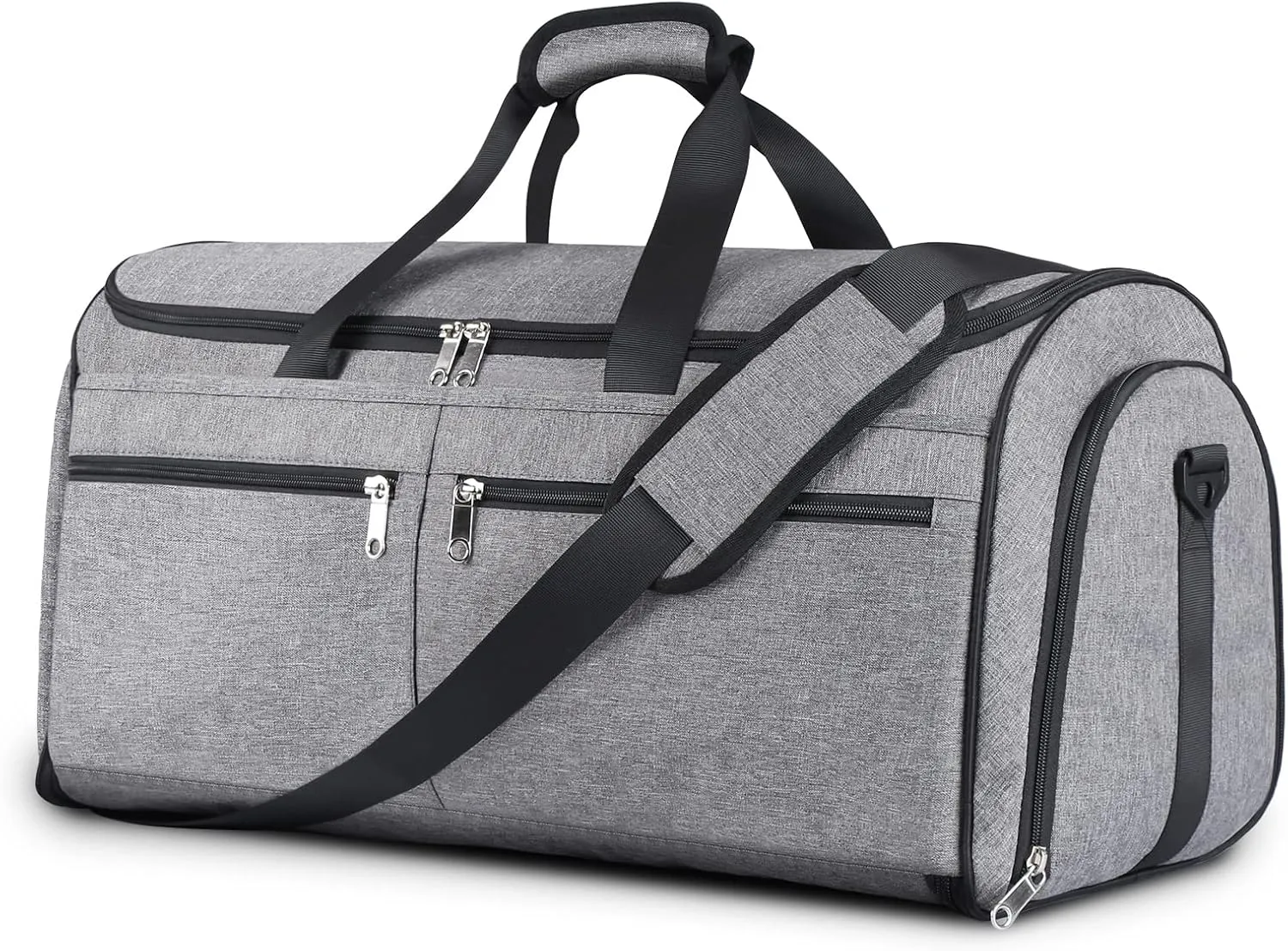 Carry on Garment Bag for Travel, Bukere Convertible Travel Duffel Suit with Shoe Compartment, Detachable Shoulder Strap, 2 in 1 Weekender Men Women