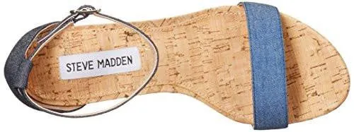 Carsonc Dress Sandal Denim Fabric 8 M Us