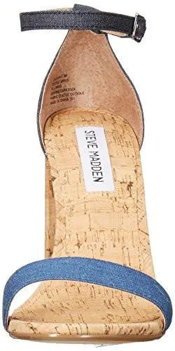 Carsonc Dress Sandal Denim Fabric 8 M Us