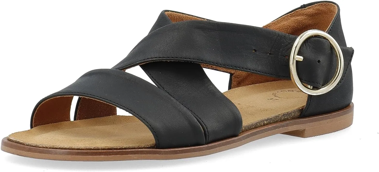 CA'SHOTT A/S Women's Ankle Strap Flat Sandal