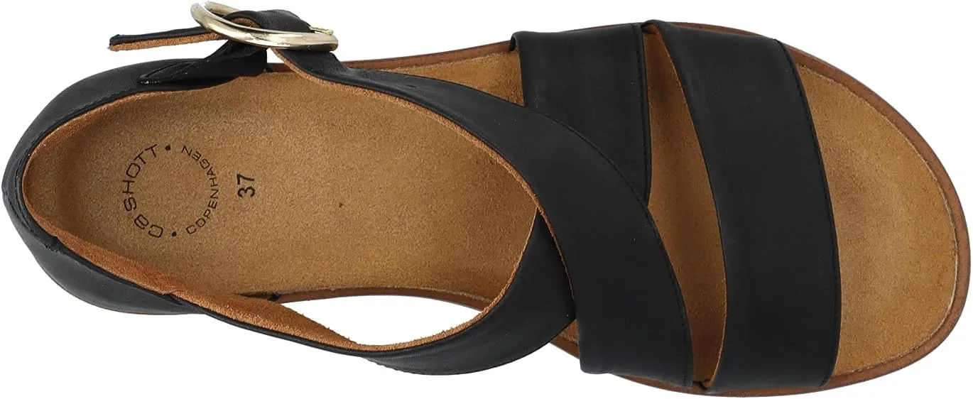 CA'SHOTT A/S Women's Ankle Strap Flat Sandal