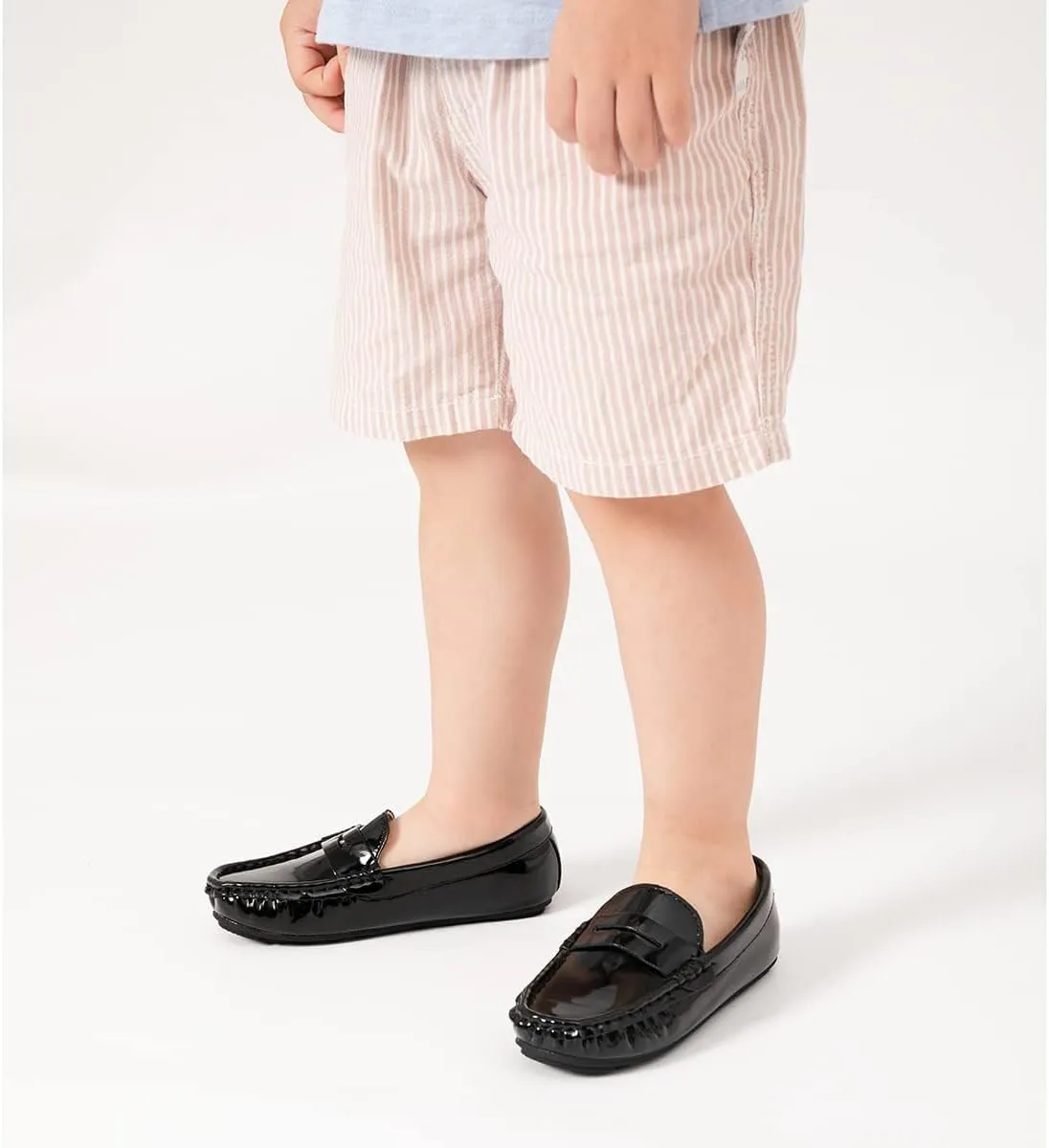 CENCIRILY Toddler Boys Girls Loafers Soft Slip On Little Kid Oxford Dress Flats Casual Boat Shoes School Uniform Moccasin Walking Shoes