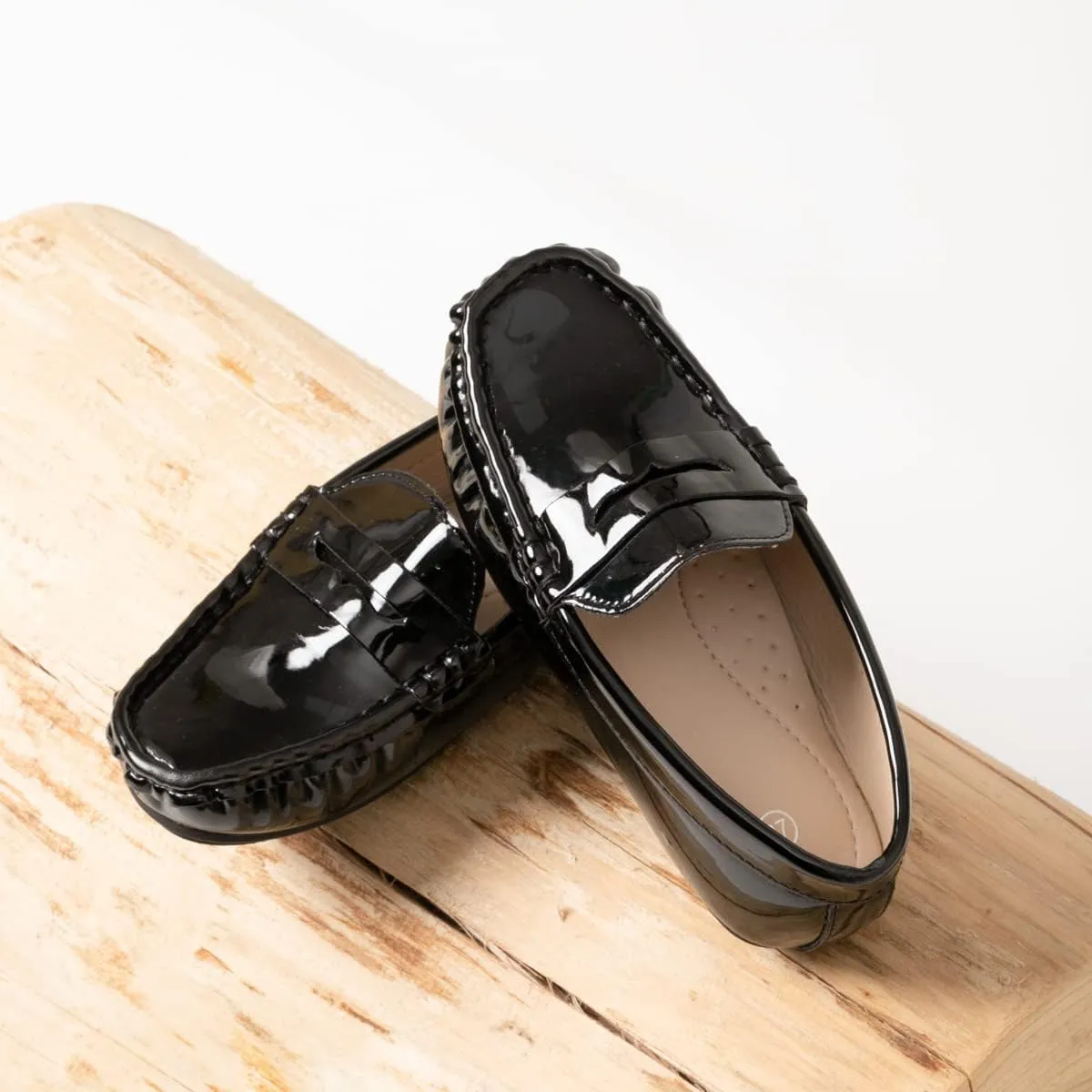 CENCIRILY Toddler Boys Girls Loafers Soft Slip On Little Kid Oxford Dress Flats Casual Boat Shoes School Uniform Moccasin Walking Shoes