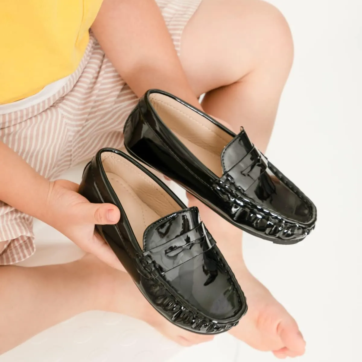 CENCIRILY Toddler Boys Girls Loafers Soft Slip On Little Kid Oxford Dress Flats Casual Boat Shoes School Uniform Moccasin Walking Shoes