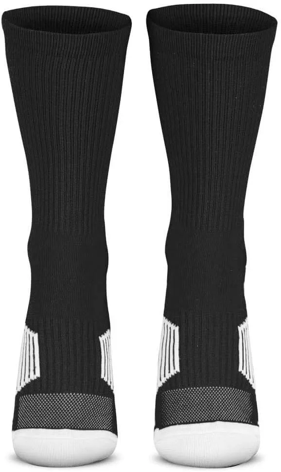ChalkTalkSPORTS Custom Team Socks | Choose Your Number | Youth & Adult Performance Socks - Black