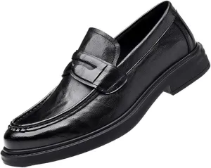 Classic Slip On Business Loafers for Men Office Formal Leather Dress Shoes Oxfords