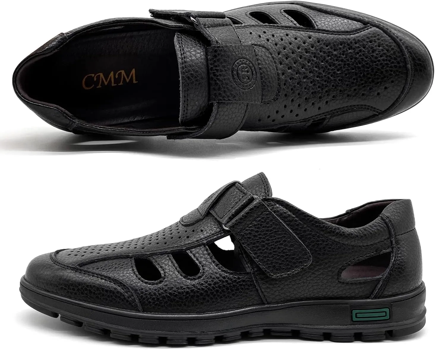 CMM Men's Summer Shoes Closed Toe Strappy Sandals Business Sandals