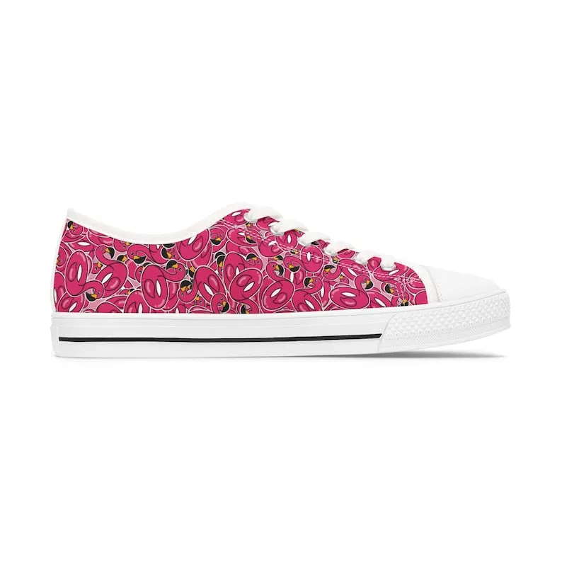 Colorful Women's Low Top Sneaker Flamingle Float Sneaker