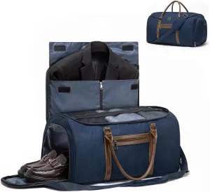 Convertible Garment Bag for Travel, Garment Duffle Bag with Organizer Insert Mesh Bag