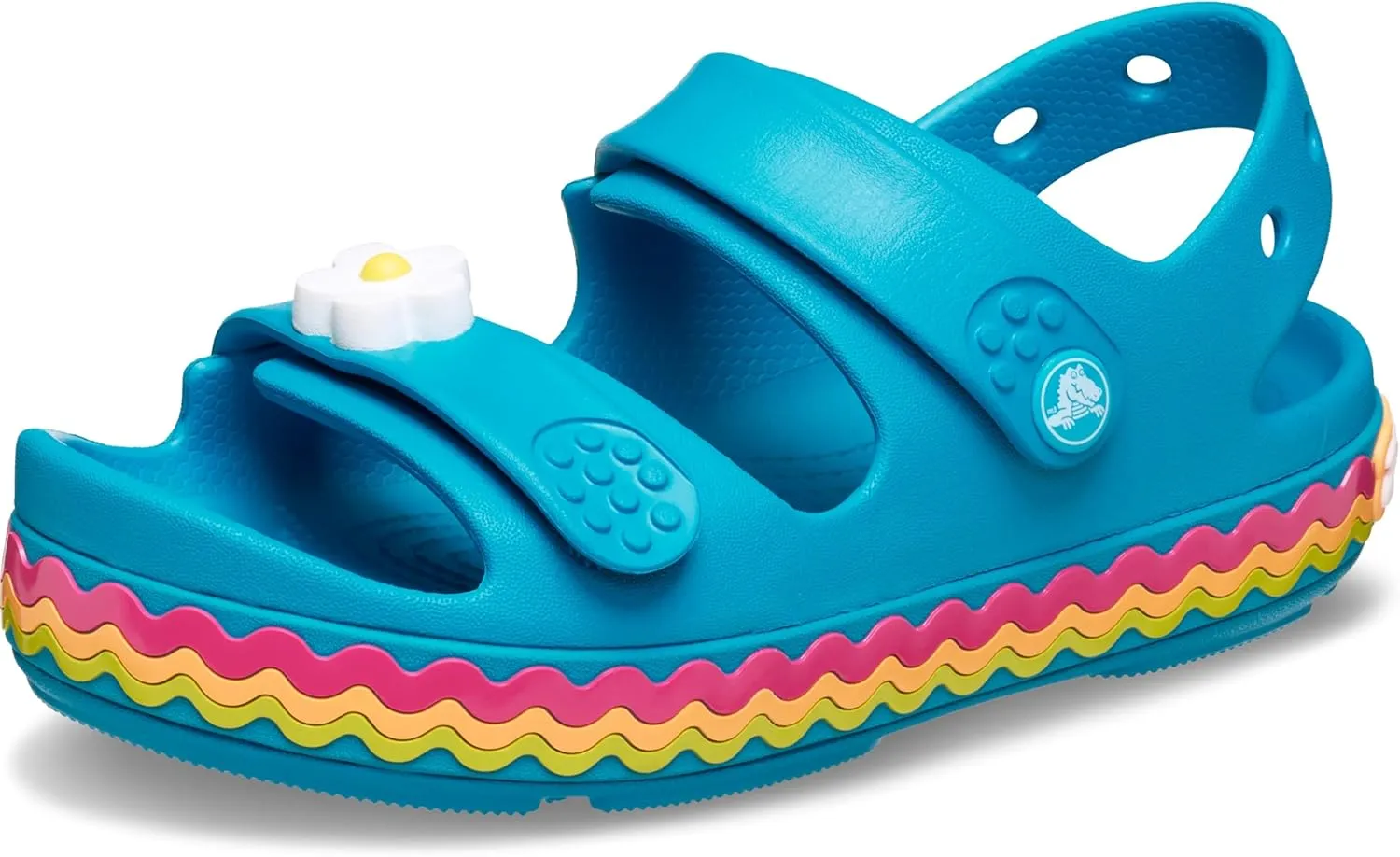 Crocs Kids Crocband Cruiser Sandal (Toddler), Marina, 10 US Unisex