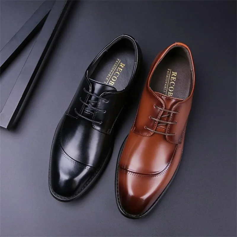 CSCDD Men's Business Leather Shoes Loafers Patent Leather Swallowtail Formal Shoes Suitable for Wedding Banquets and Daily Travel
