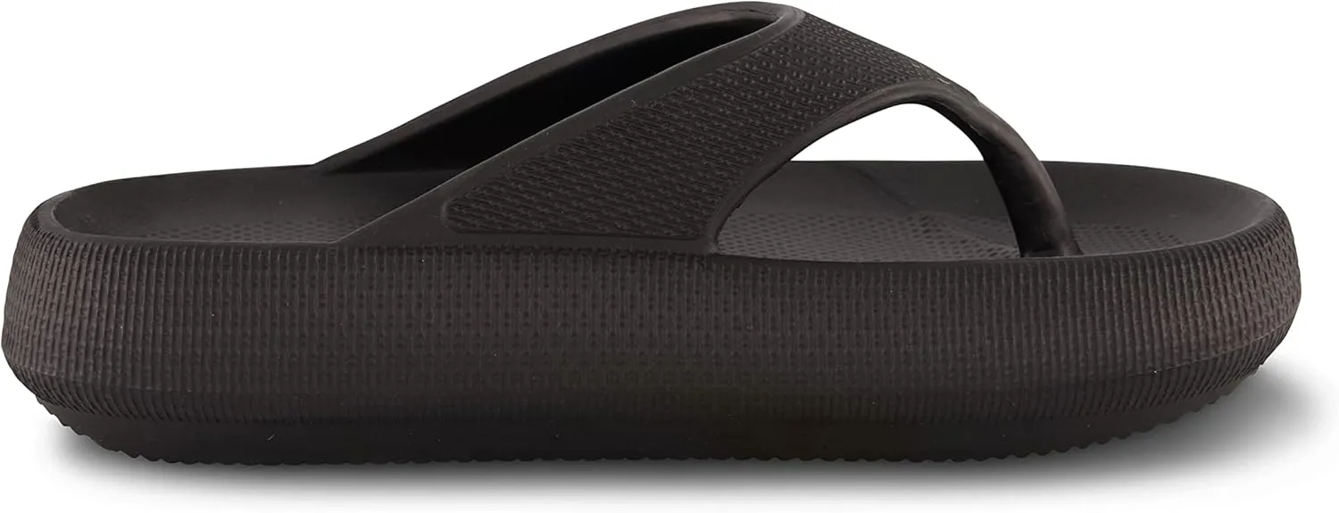 CUSHIONAIRE Women's Fling recovery cloud pool slides sandal with  Comfort