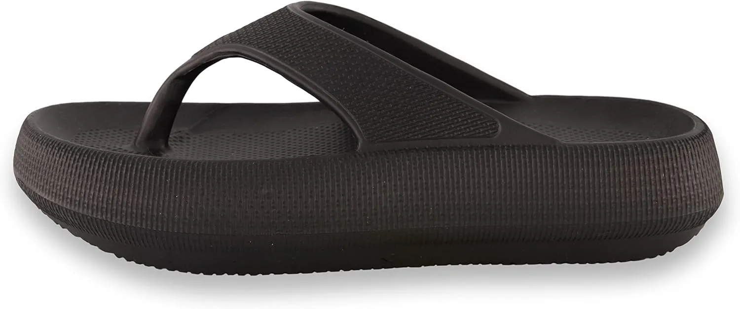 CUSHIONAIRE Women's Fling recovery cloud pool slides sandal with  Comfort
