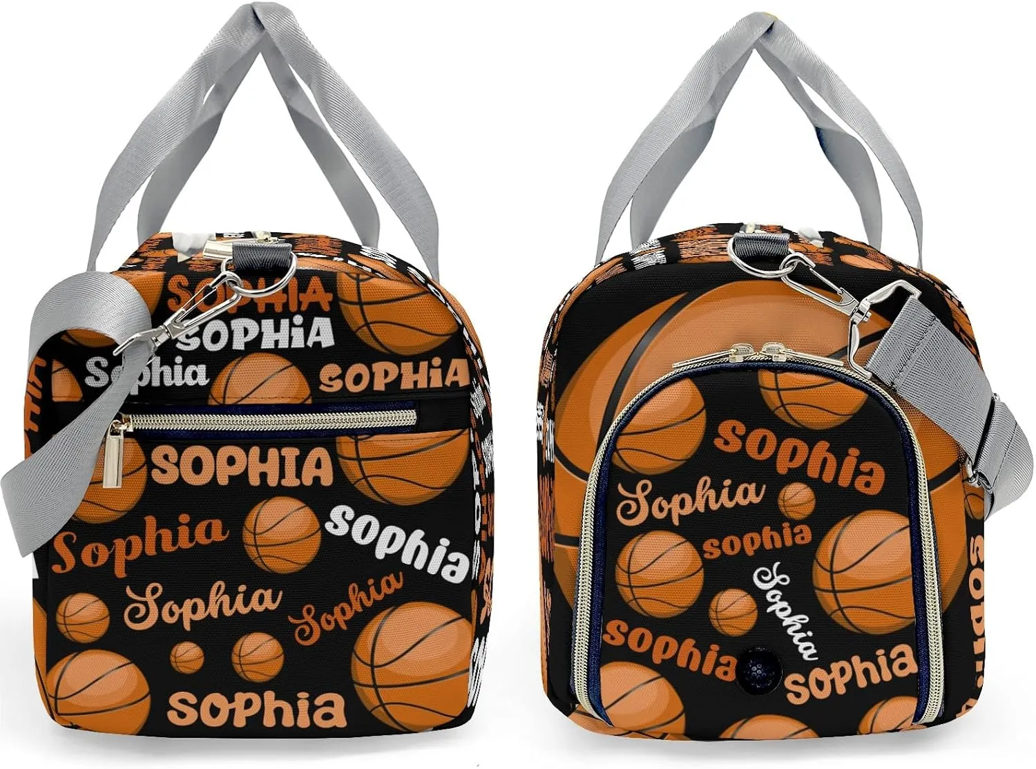 Custom Gift Sport Player Duffel Bag for Basketball Text Travel Weekender Bag,Carry On Bag for Business Trips Sports Bag